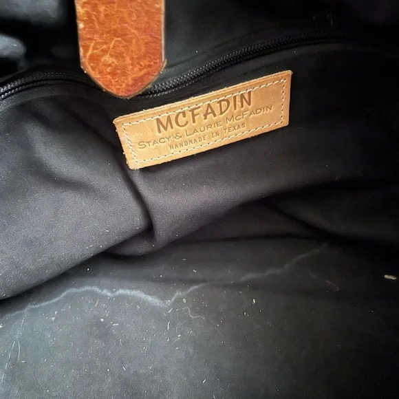 Western Artisan Red and Black Geometric Tote - Picture 10 of 11